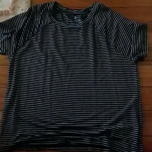 Black and white stripped shirt